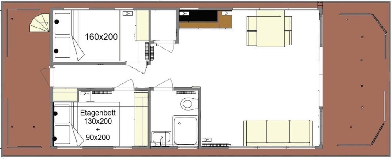Hausboot Fjord Nordstern Mit Dachterrasse In Schleswig Hotel Екстериор снимка